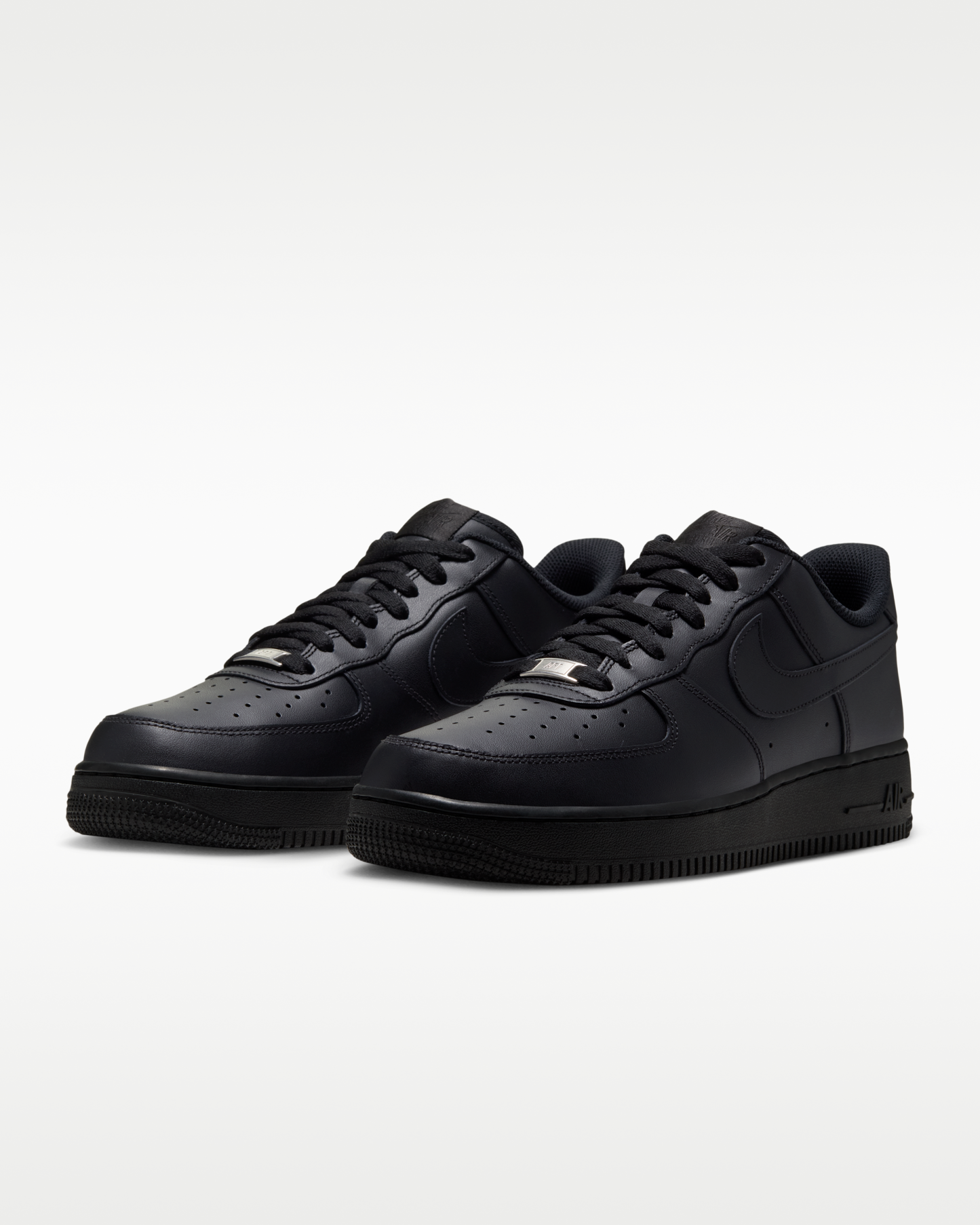 Nike Air Force 1 '07 Men's Shoes - Black/Black - View 5