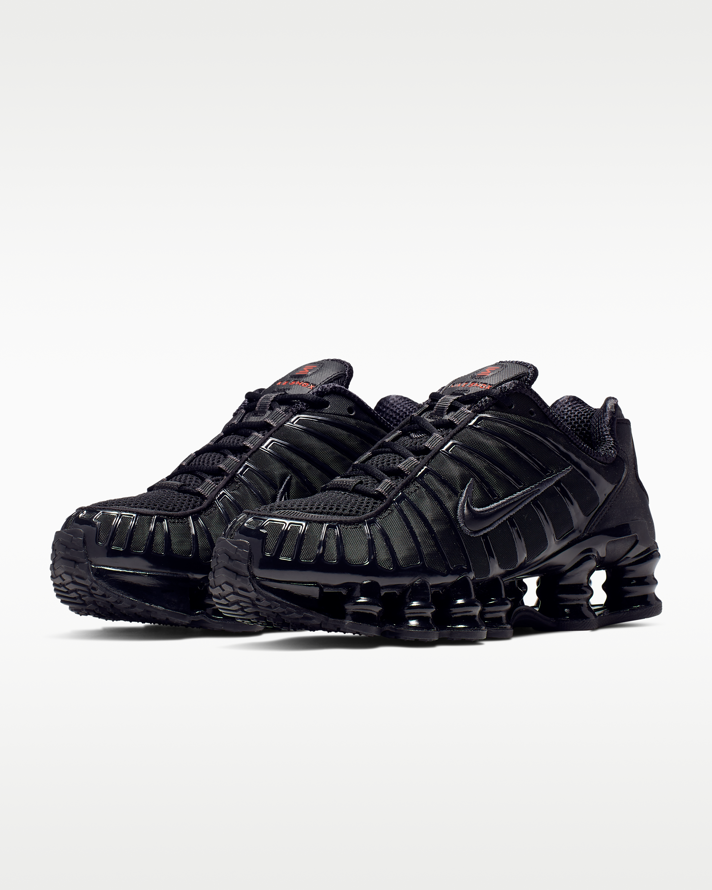 Nike Shox TL Women's Shoes - Black/Metallic Hematite/Max Orange/Black - View 5