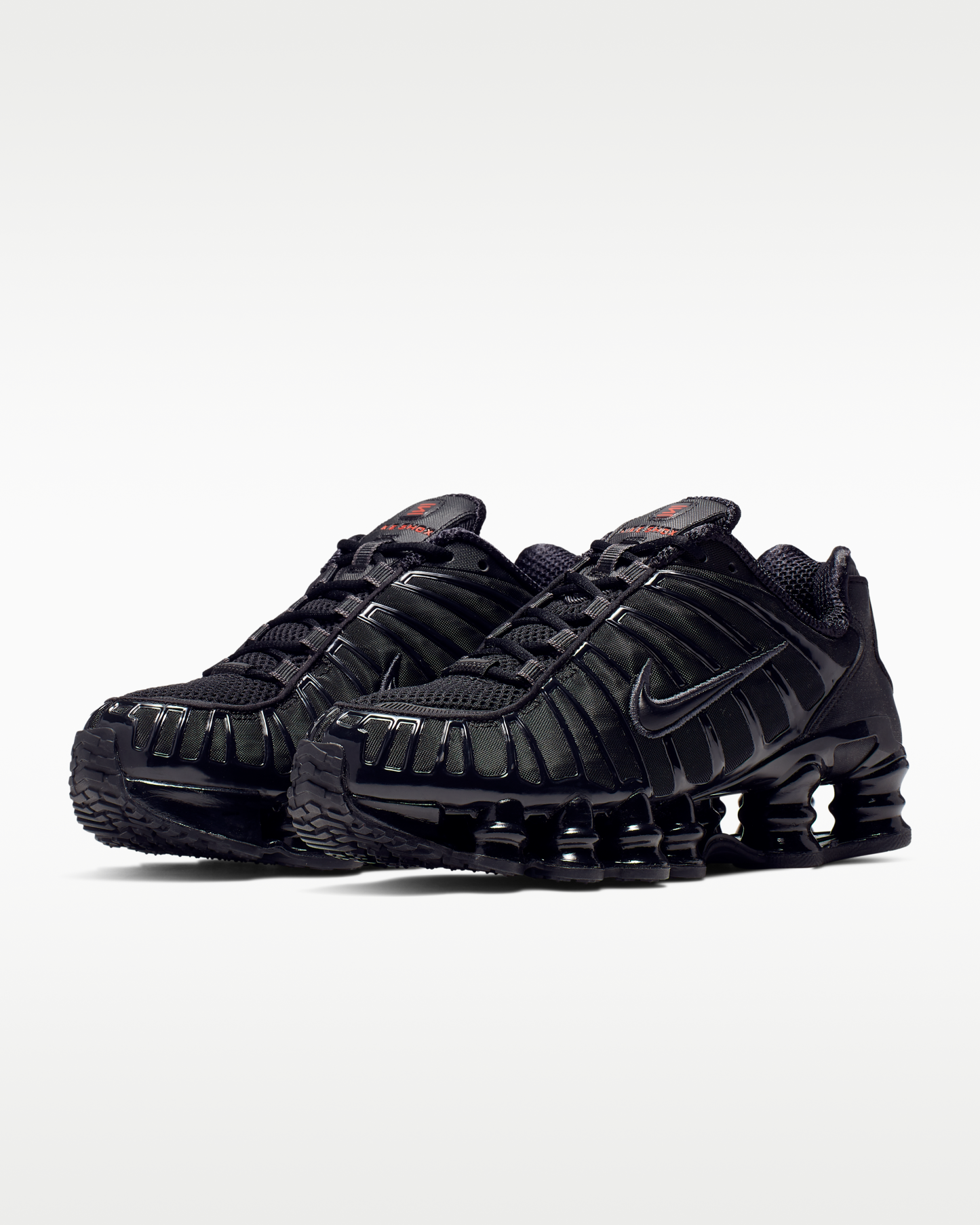 Nike Shox TL Women's Shoes - Black/Metallic Hematite/Max Orange/Black - View 5