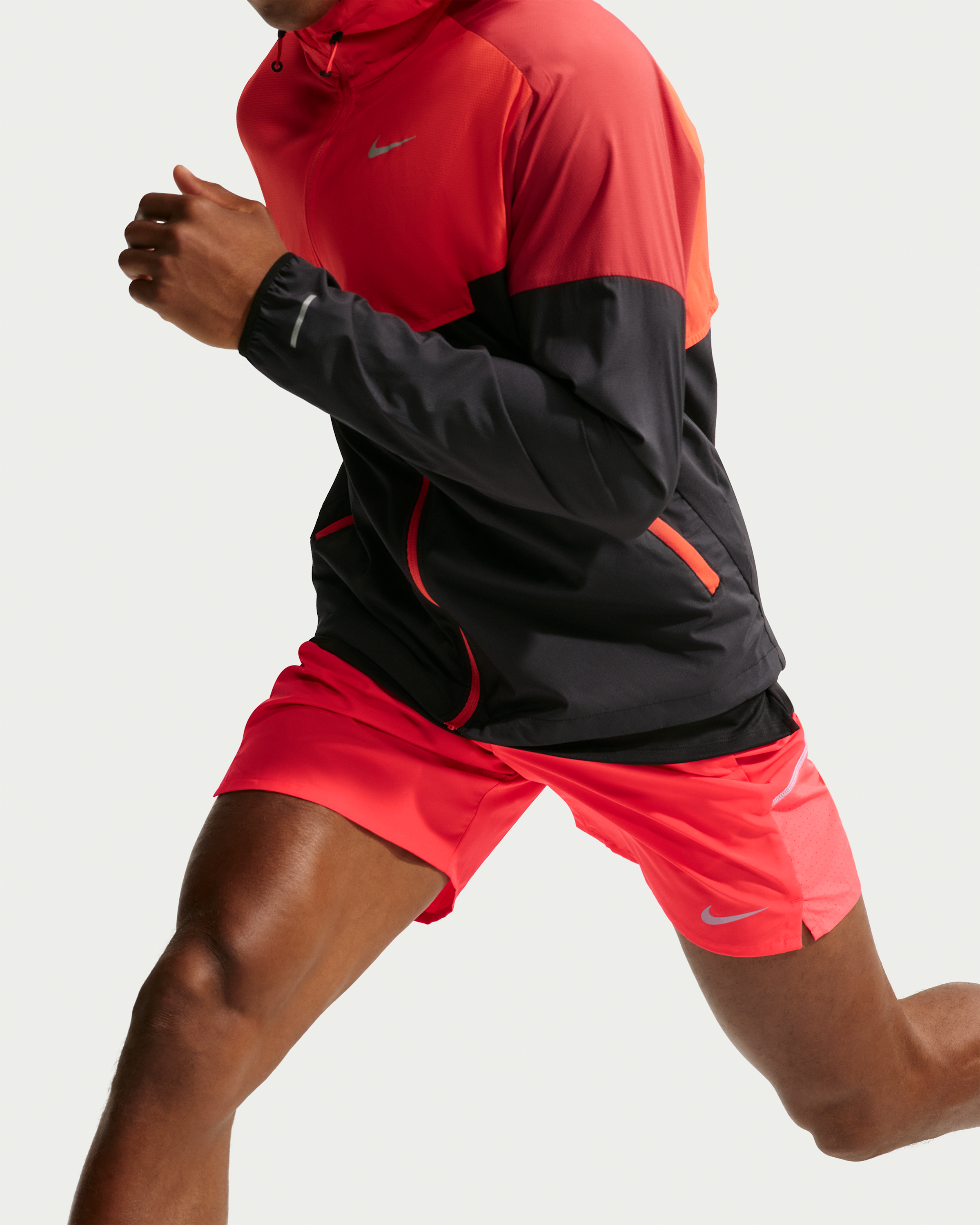 Nike Miler Men's Dri-FIT 18cm (approx.) Brief-Lined Running Shorts - Light Crimson/Bright Crimson - View 4