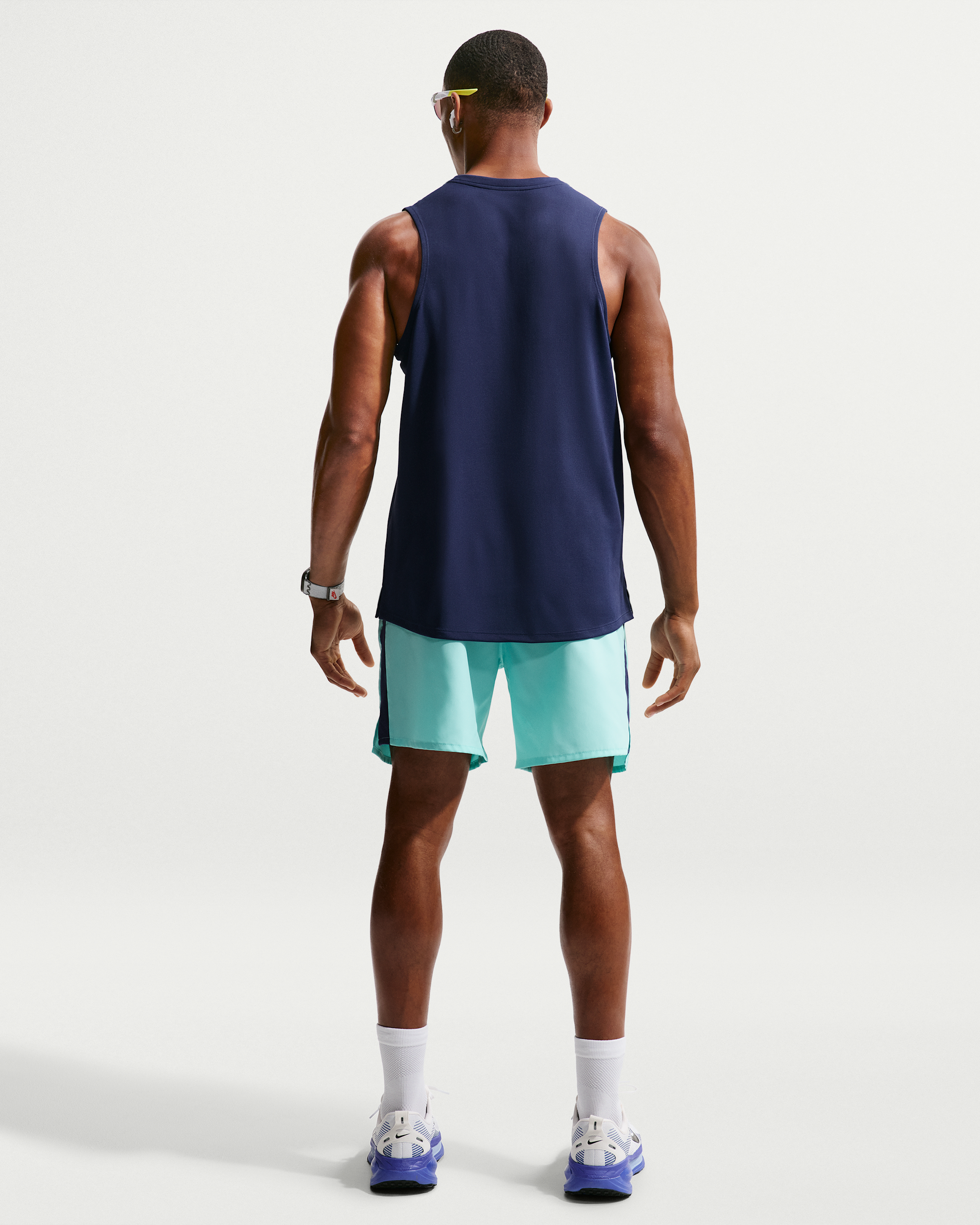 Nike Miler Men's Dri-FIT Running Tank Top - Midnight Navy - View 5