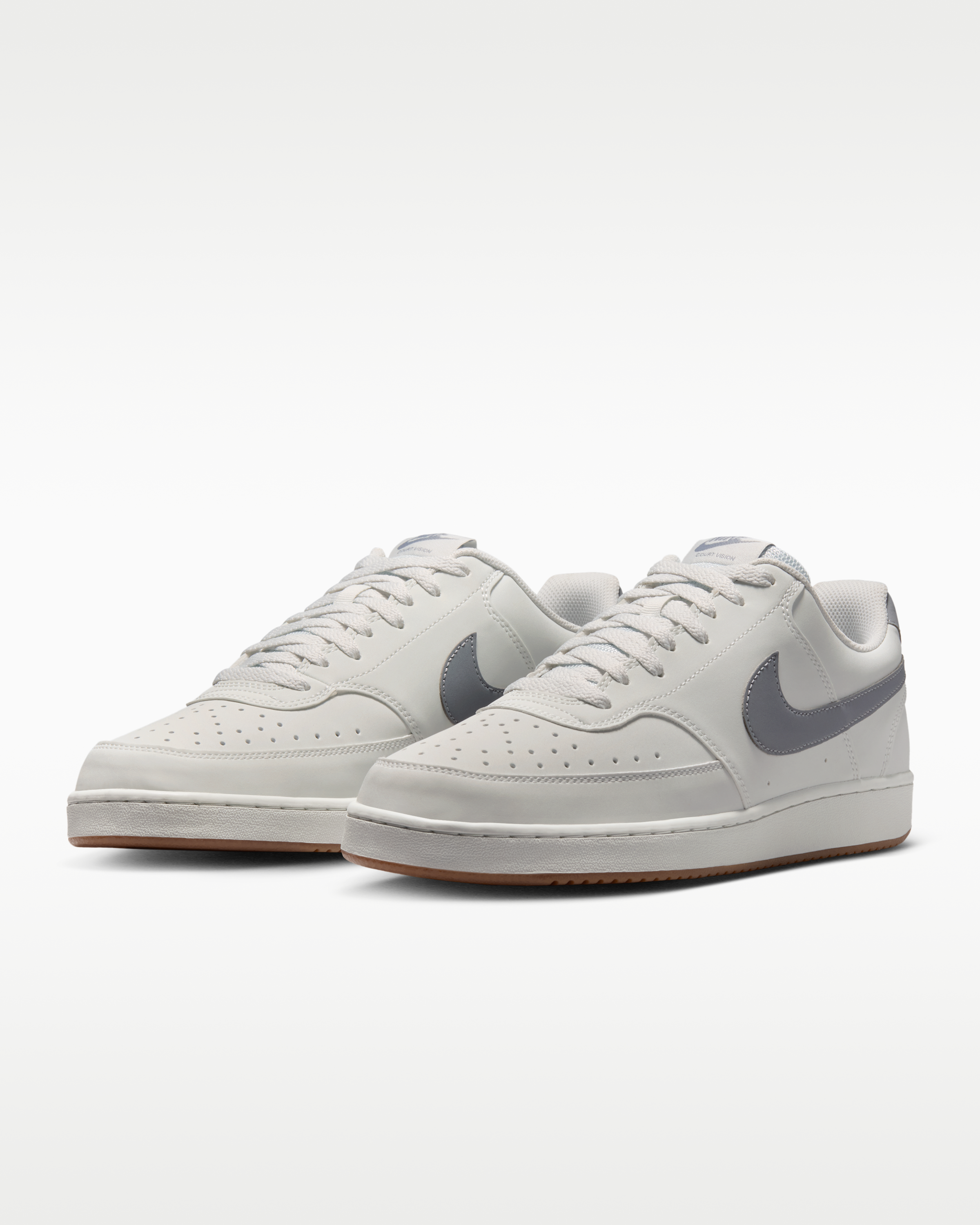 Nike Court Vision Low Men's Shoes - Off-White/Gum Medium Brown/Stealth - View 5