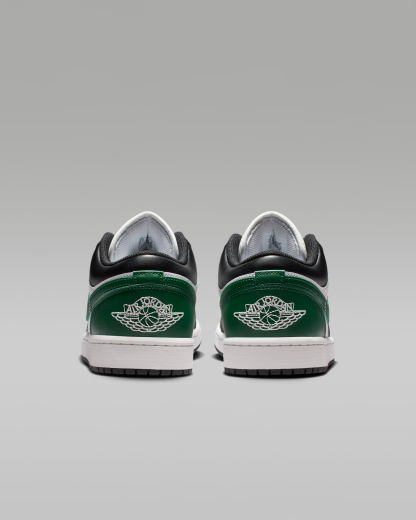 Air Jordan 1 Low Men's Shoes - Black/Gorge Green/Summit White - View 6