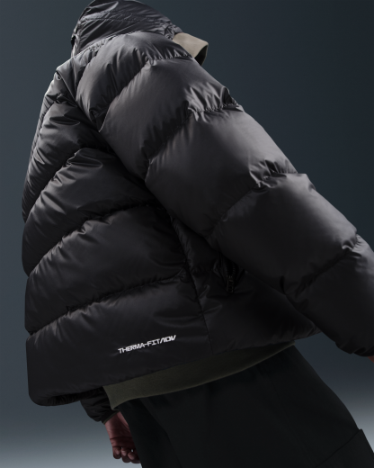 Nike Windrunner Men's Down Jacket - Black/Black/White - View 3