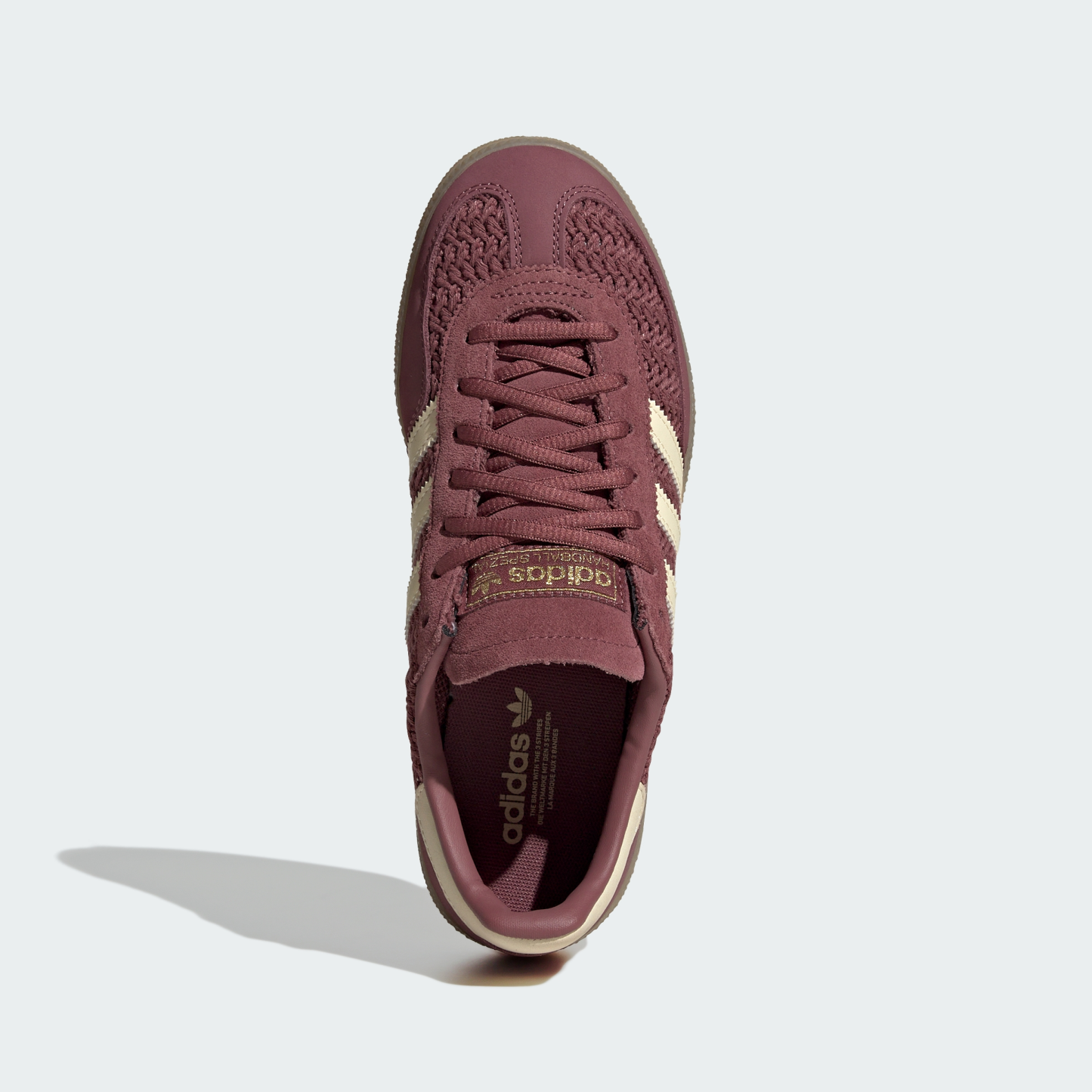 adidas Handball Spezial Shoes - Burgundy / Warm Vanilla / Gum - View 3