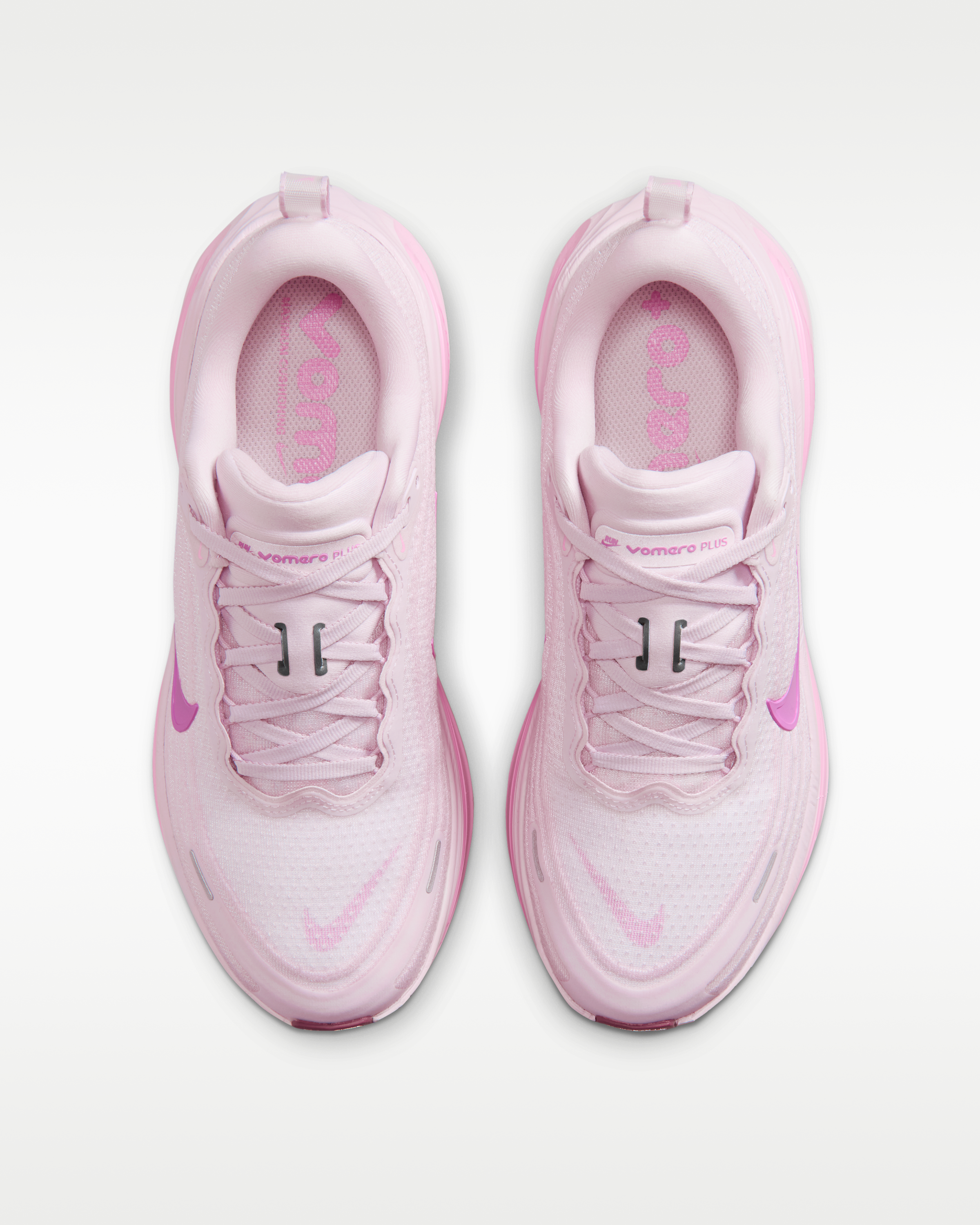 Nike Vomero Plus Women's Road Running Shoes - Bleached Lilac/Pink Rise/Pink Foam/Light Magenta - View 4