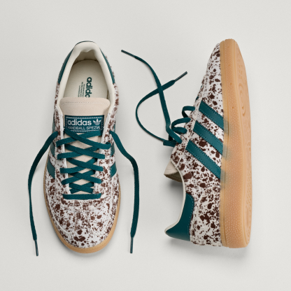 adidas HANDBALL SPEZIAL SHOES - Off White / Rich Green / Dark Brown - View 4