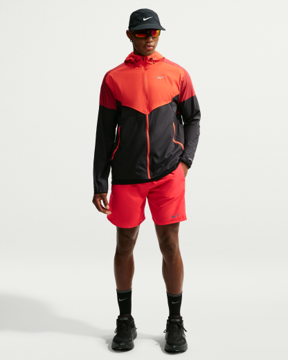 Nike Miler Men's Dri-FIT 18cm (approx.) Brief-Lined Running Shorts - Light Crimson/Bright Crimson - View 1