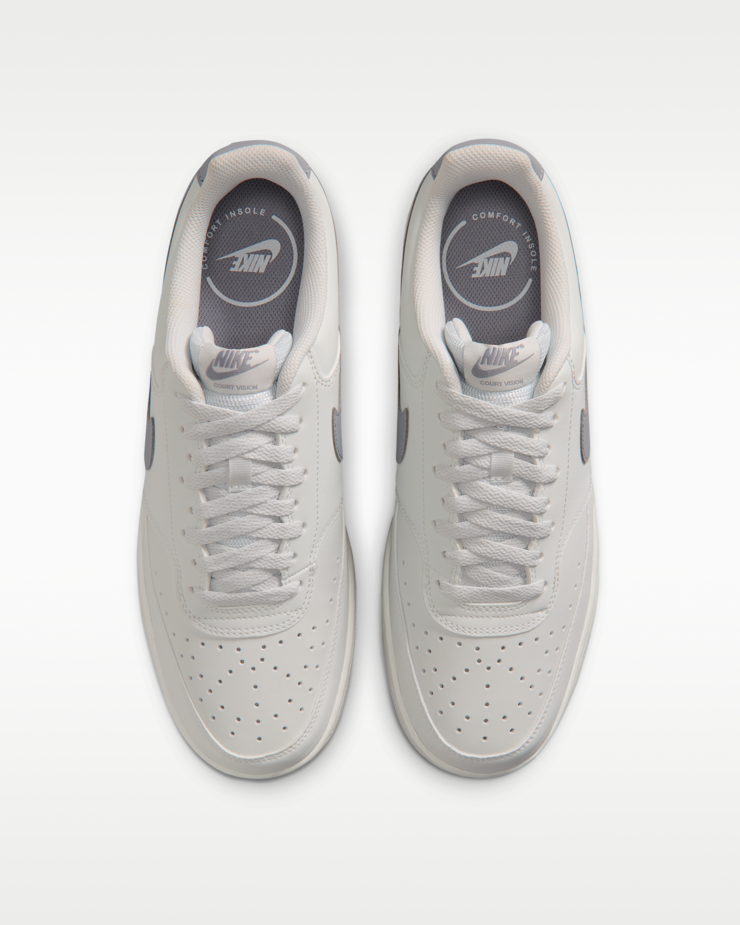 Nike Court Vision Low Men's Shoes - Off-White/Gum Medium Brown/Stealth - View 4