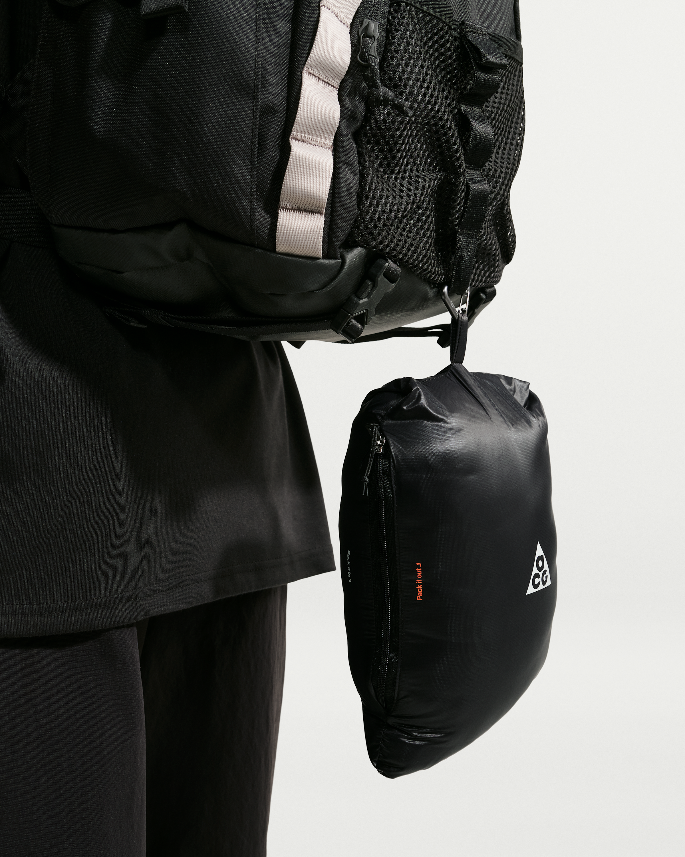 ACG Lava Flow Ultralight Men's Therma-FIT ADV Down Jacket - Black/Black/Black/Summit White - View 8