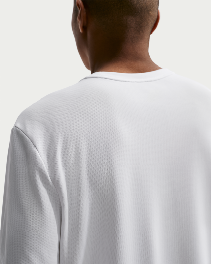 Nike Miler Men's Dri-FIT Short-Sleeve Running Top - White/White - View 2