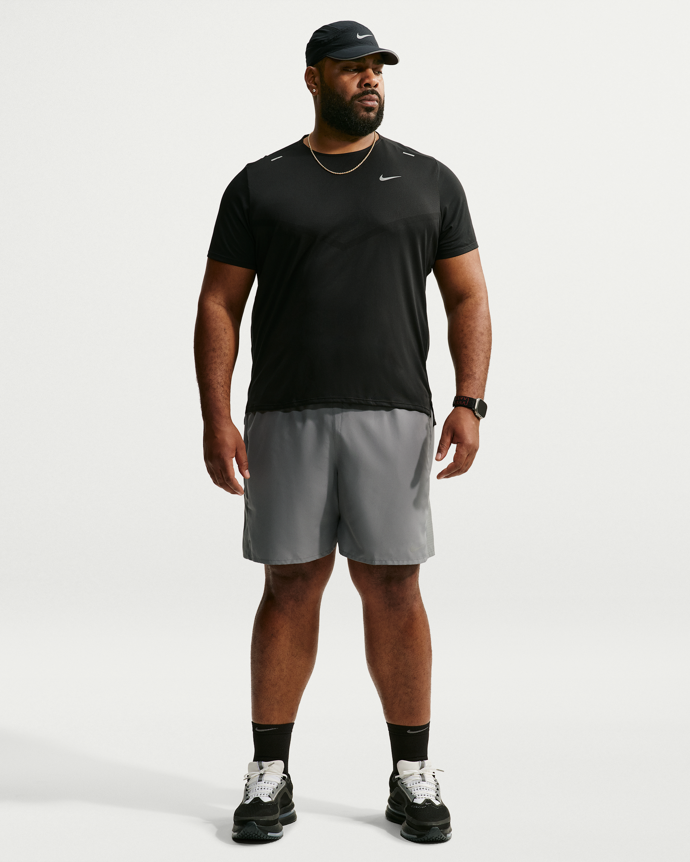 Nike Miler Men's Dri-FIT 18cm (approx.) Brief-Lined Running Shorts - Smoke Grey/Smoke Grey - View 6