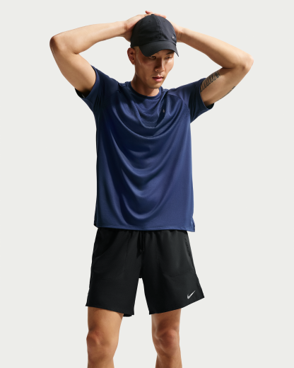 Nike Stride Men's Dri-FIT 18cm (approx.) Briefs-Lined Running Shorts - Black - View 4