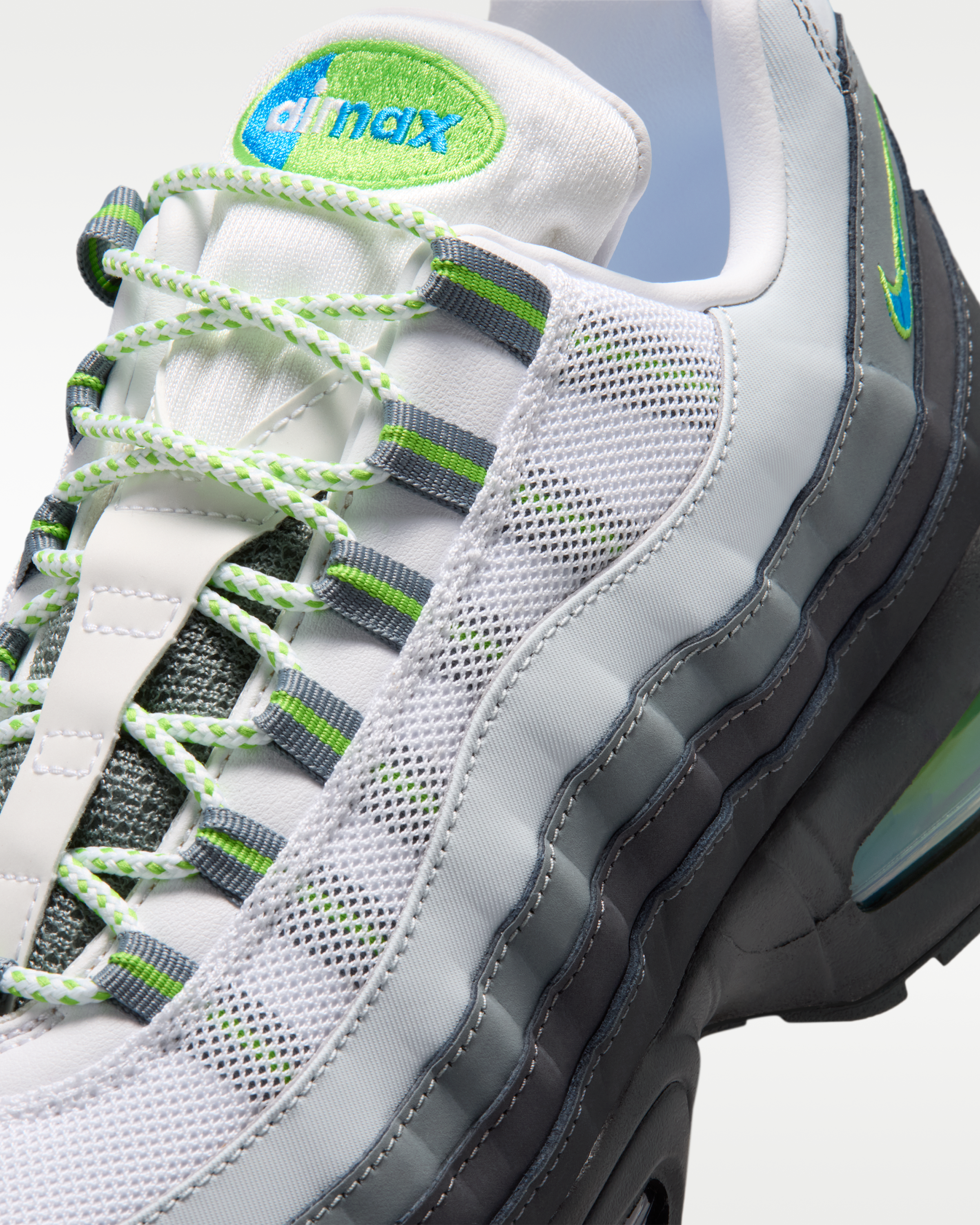 Nike Air Max 95 Big Bubble Men's Shoes - Black/Action Green/Anthracite/Photo Blue - View 7