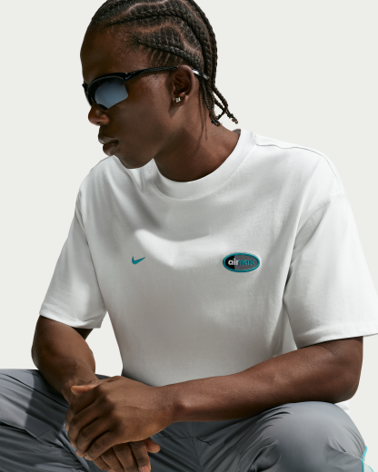 Nike Sportswear Men's T-Shirt - Summit White/Dusty Cactus - View 3