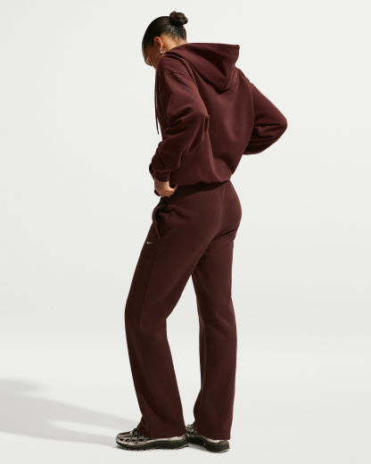 Nike Studio Fleece Medium Weight Women's Oversized Full-Zip Hoodie - Mystic Dates/Sail - View 5
