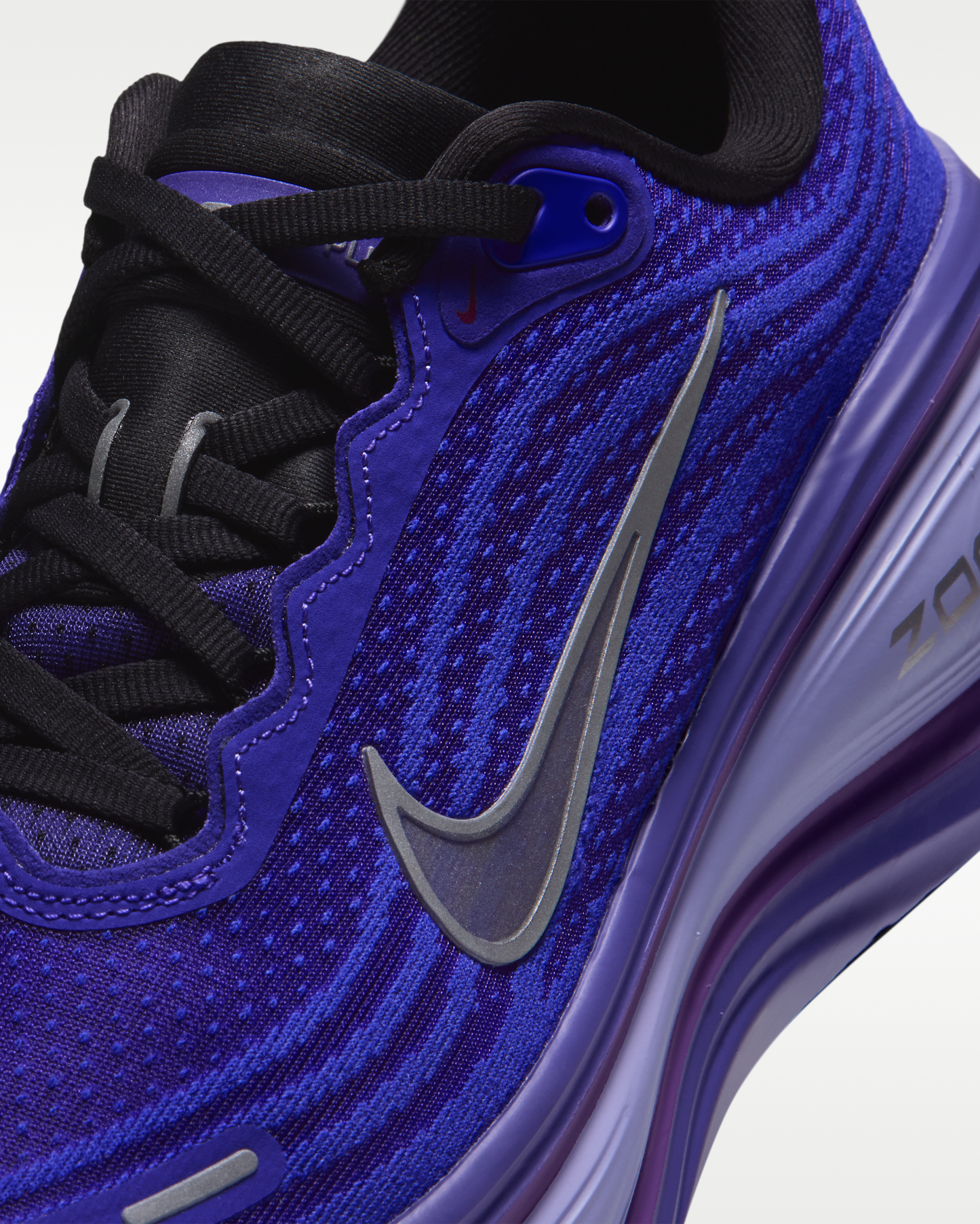 Nike Vomero Plus Women's Road Running Shoes - Black/Persian Violet/Vivid Violet/Metallic Silver - View 7