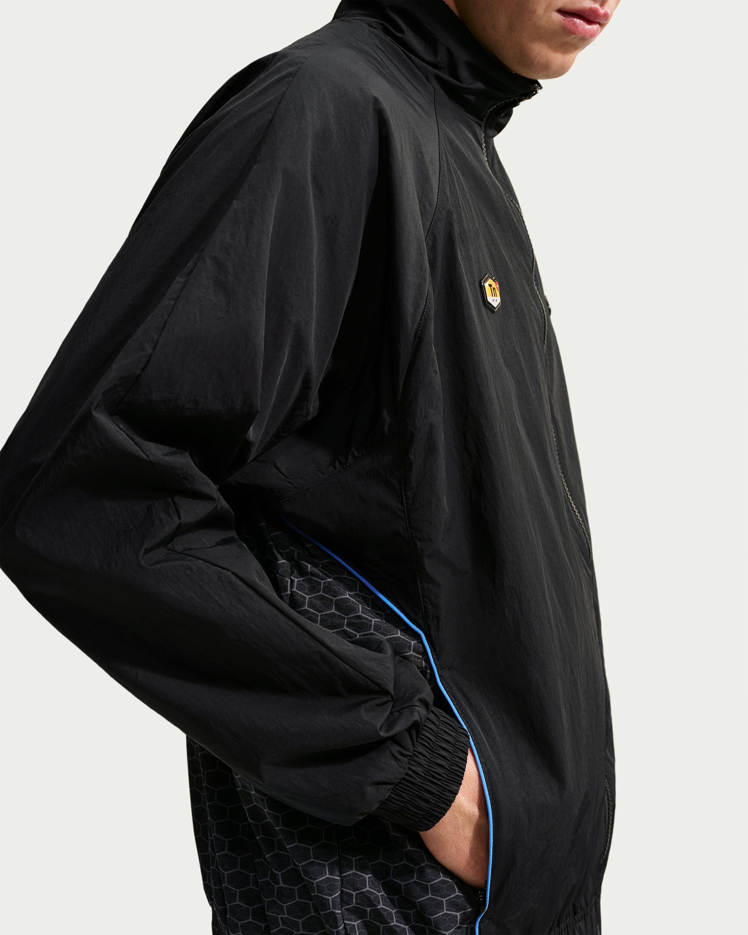 Nike Sportswear Men's Woven Tracksuit Jacket - Black/Black - View 2