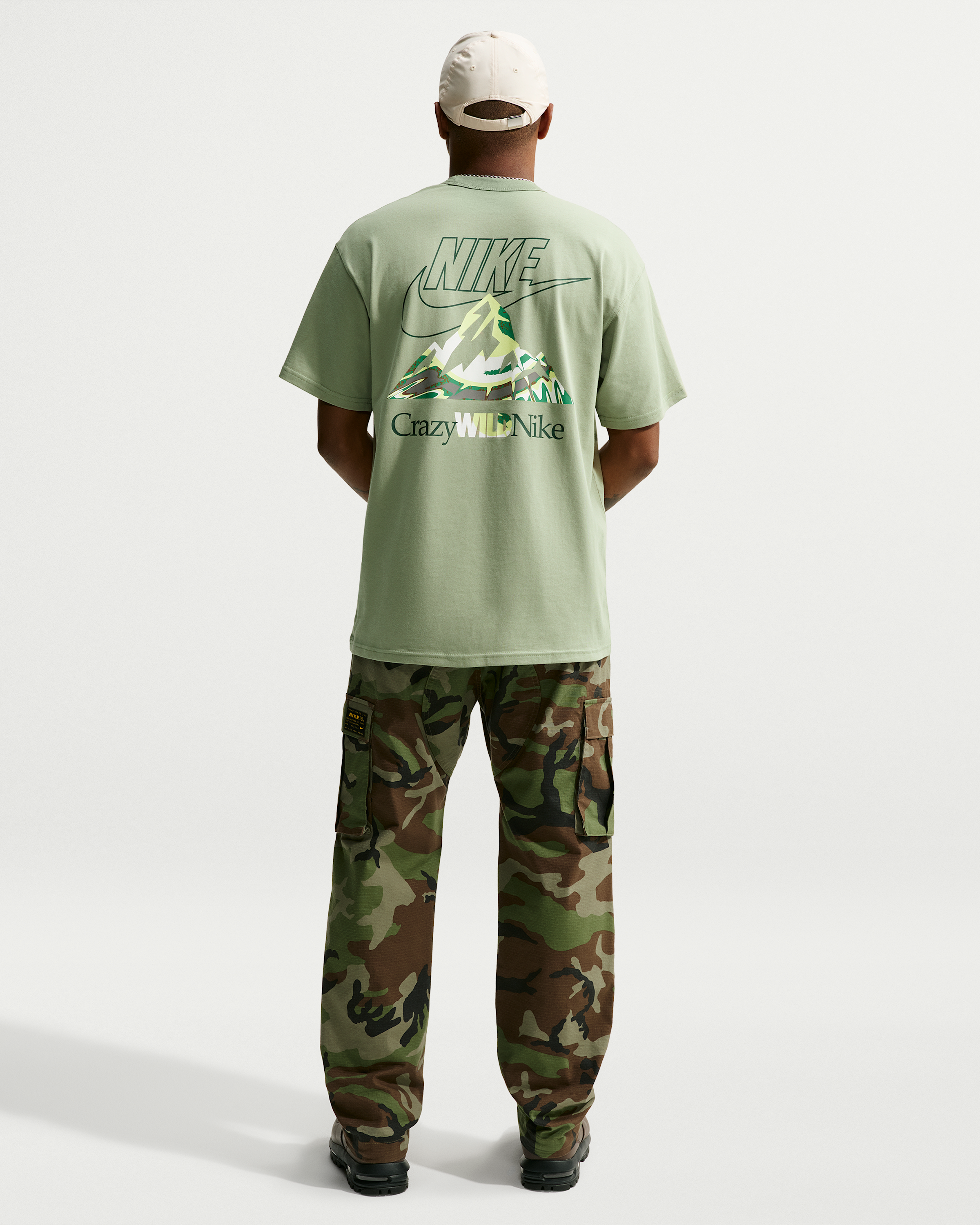 Nike Sportswear Men's T-Shirt - Dusty Olive - View 5