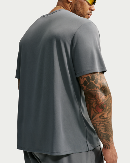 Nike Miler Men's Dri-FIT Short-Sleeve Running Top - Smoke Grey/Iron Grey - View 8