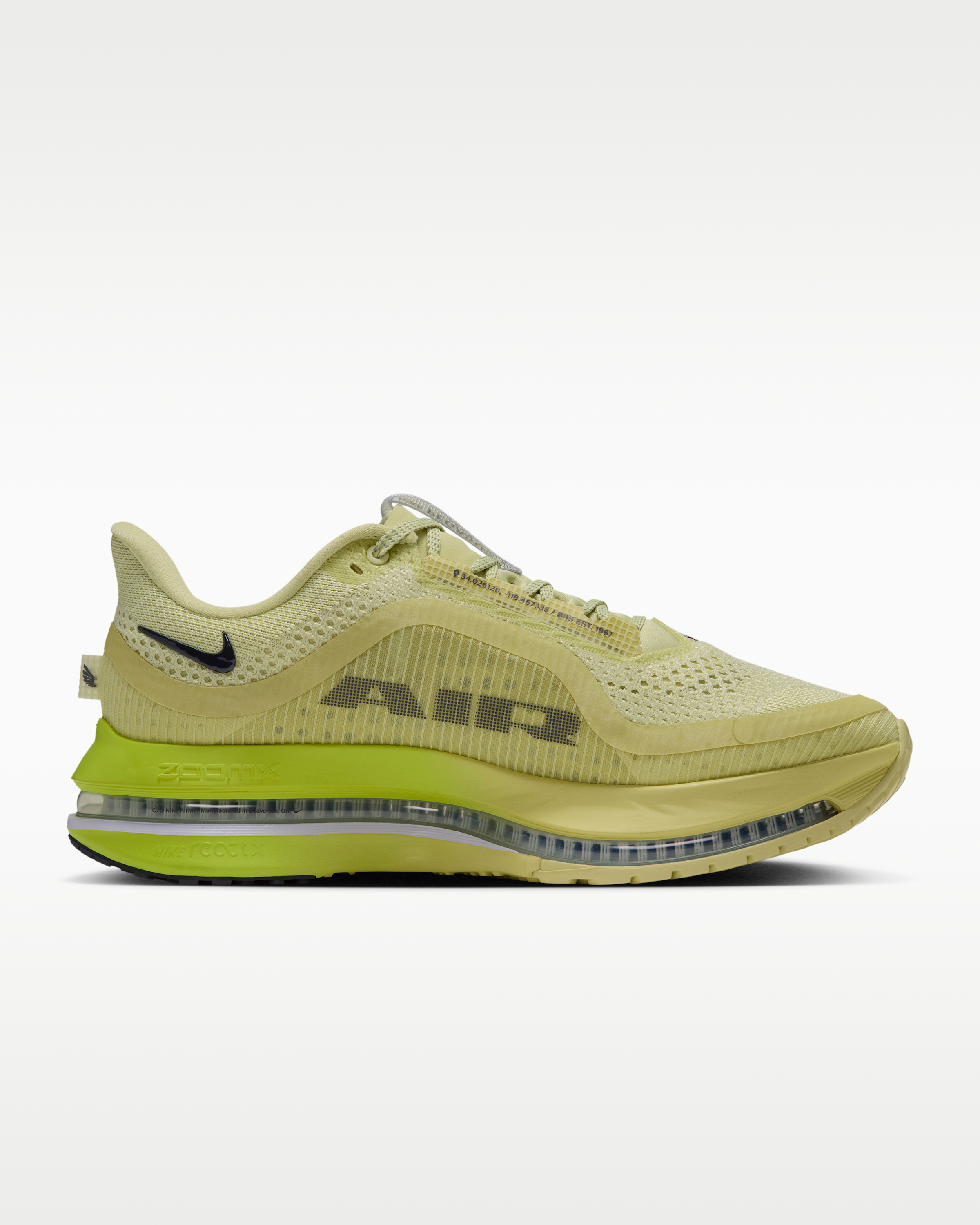 Nike Pegasus Premium Women's Road Running Shoes - Fennel/Lemon Venom/Gridiron/Palest Purple - View 3