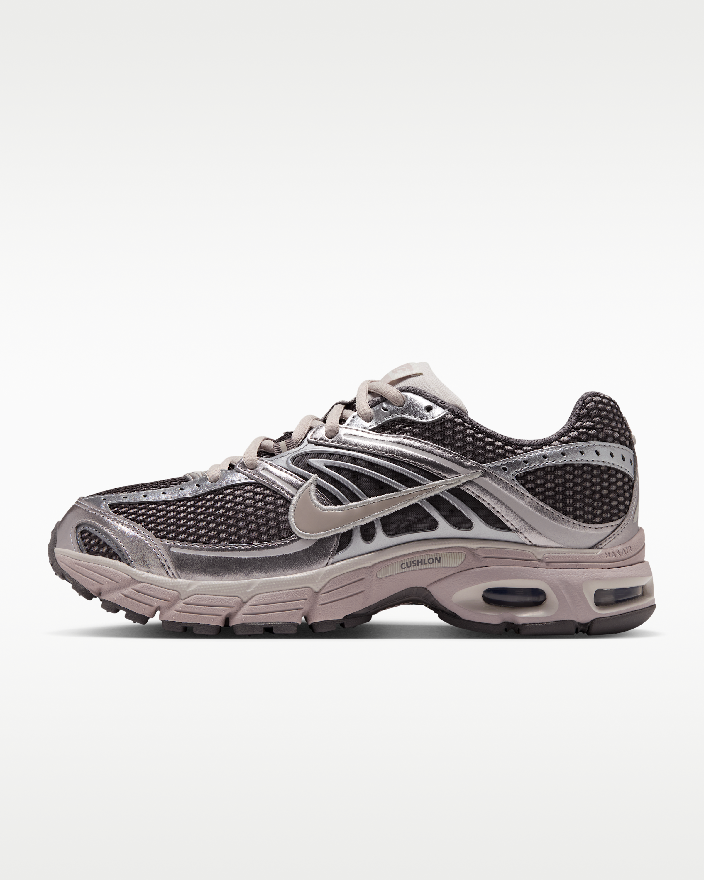 Nike Air Max Moto 2K Women's Shoes with Reflective Design Accents - Cave Stone/Enigma Stone/Metallic Silver/Cream II - View 1