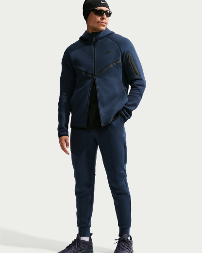 Nike Tech Men's Fleece Joggers - Obsidian/Black - View 4