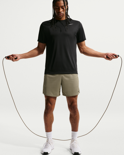 Nike Men's Dri-FIT Training T-Shirt - Black/Matte Silver - View 3