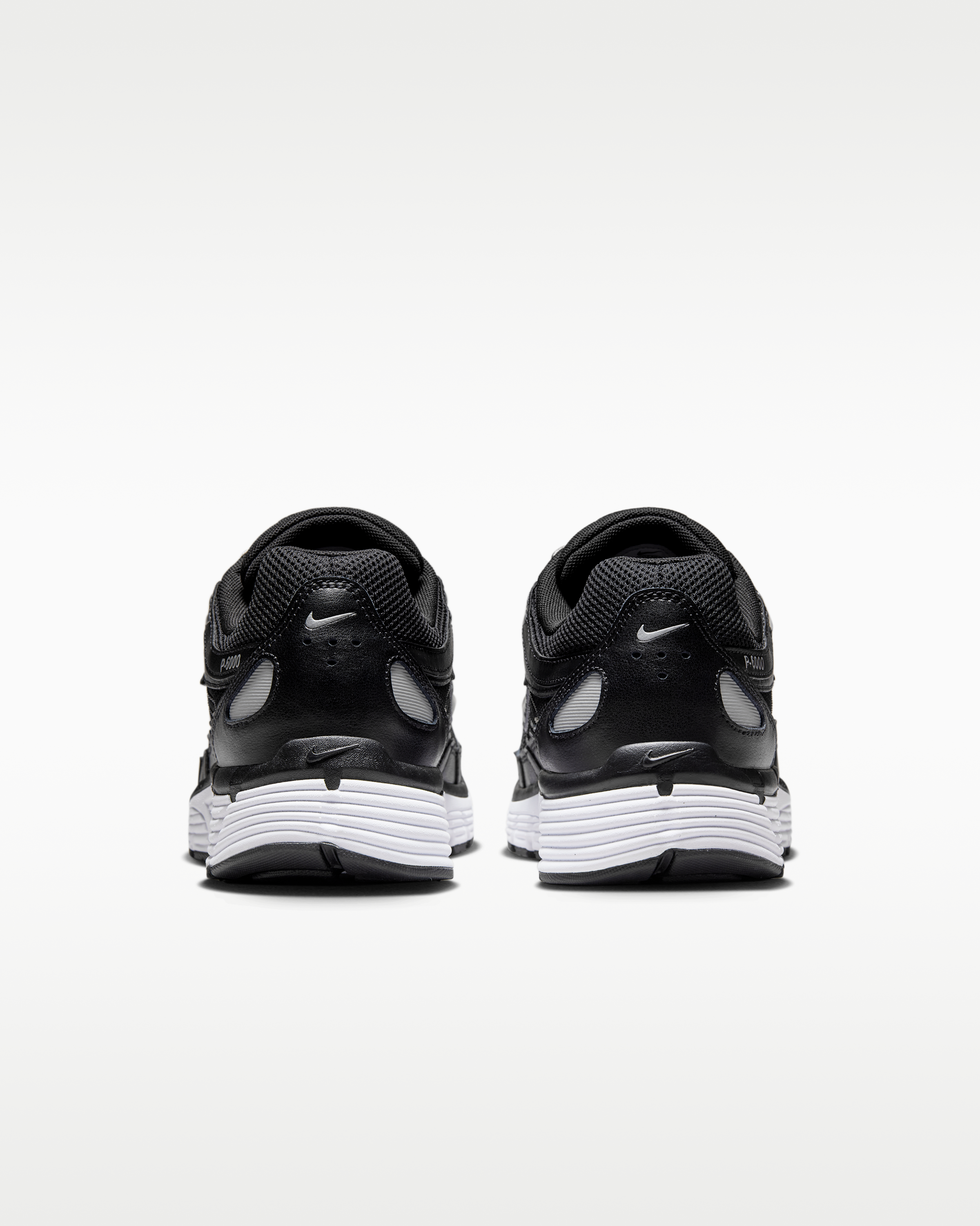 Nike P-6000 Shoes - Black/White/Metallic Silver/Black - View 6
