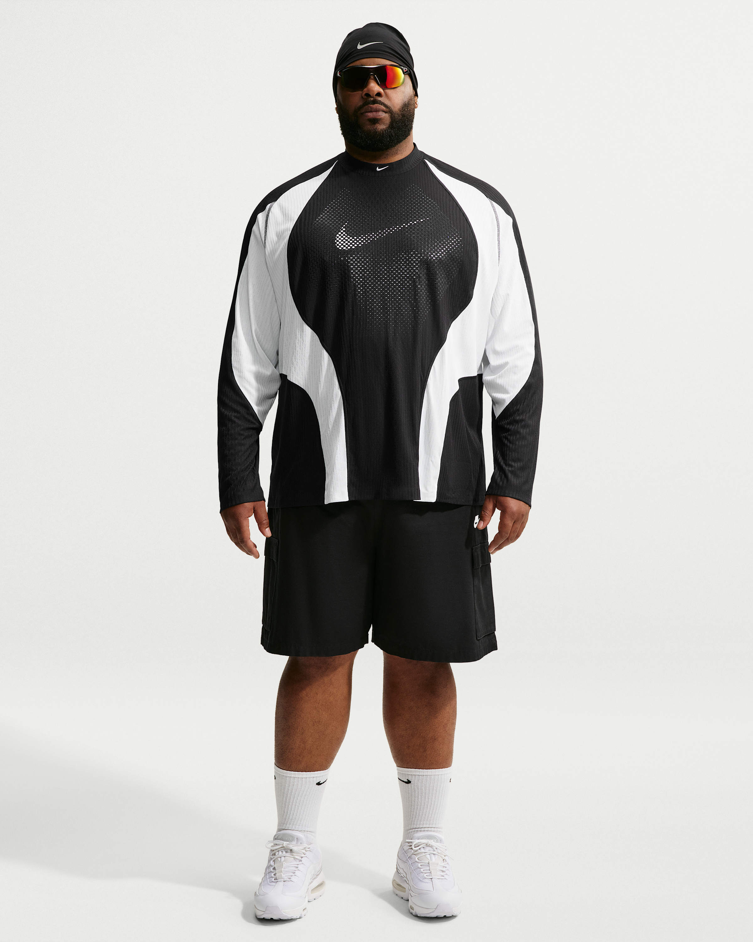 Nike Tech Men's Dri-FIT ADV Jersey - Black/Off-White/Off-White - View 9