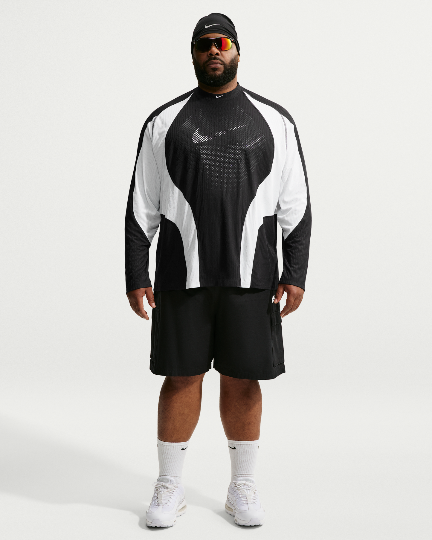 Nike Tech Men's Dri-FIT ADV Jersey - Black/Off-White/Off-White - View 9