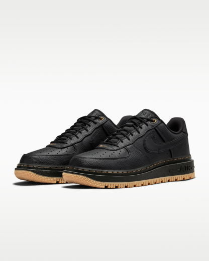 Nike Air Force 1 Luxe Men's Shoes - Black/Bucktan/Gum Yellow/Black - View 5