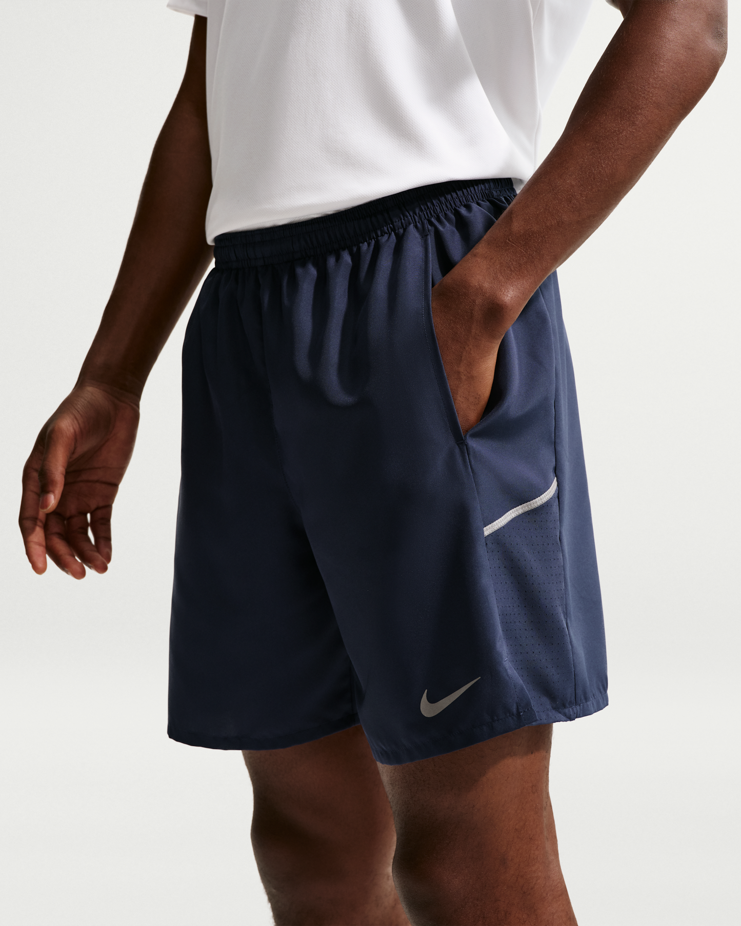 Nike Miler Men's Dri-FIT 18cm (approx.) Brief-Lined Running Shorts - Midnight Navy/Midnight Navy - View 2