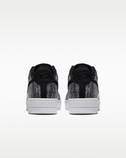 Nike Air Force 1 Flyknit 2.0 Shoes - Black/Black/White/Pure Platinum - View 6