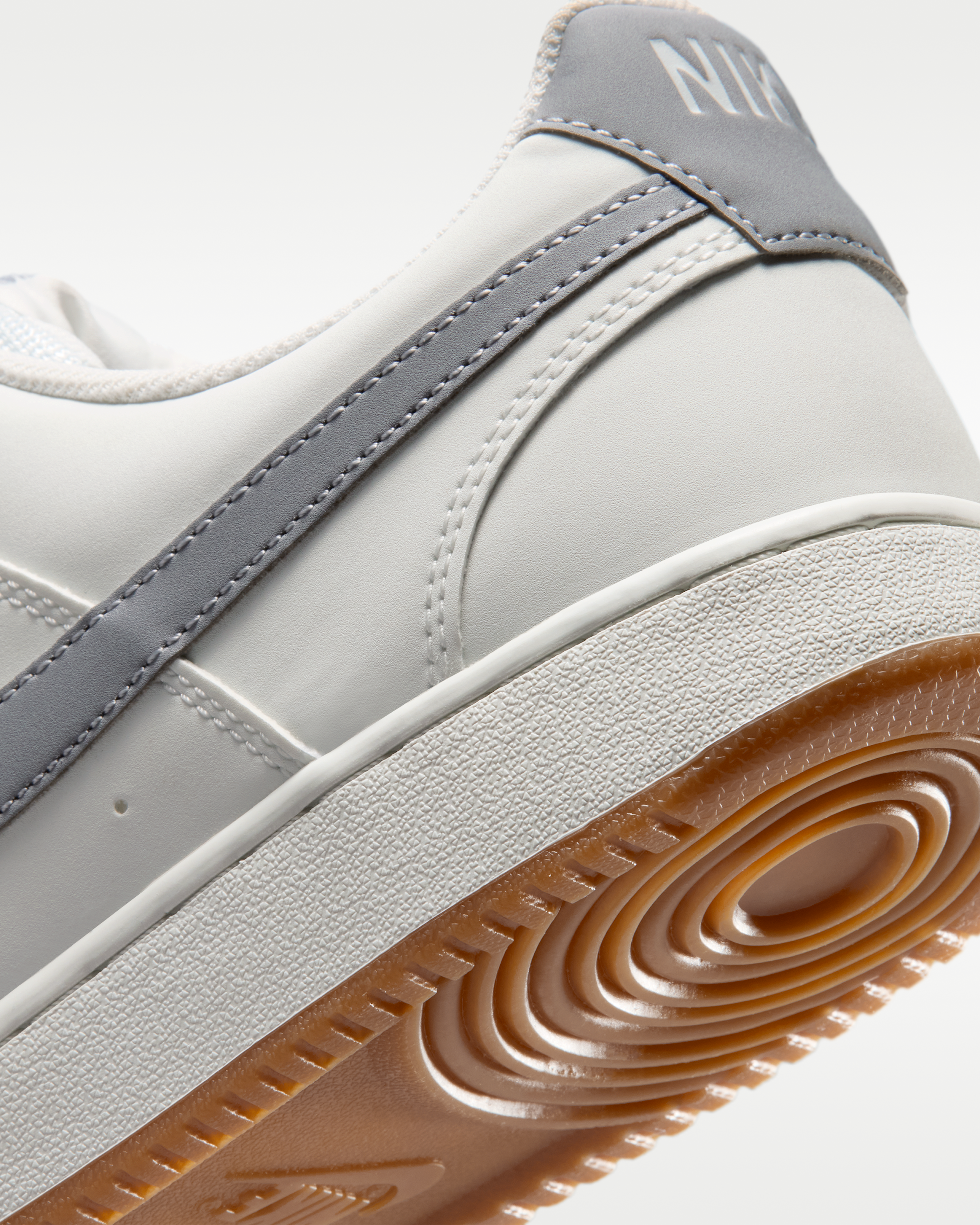 Nike Court Vision Low Men's Shoes - Off-White/Gum Medium Brown/Stealth - View 8