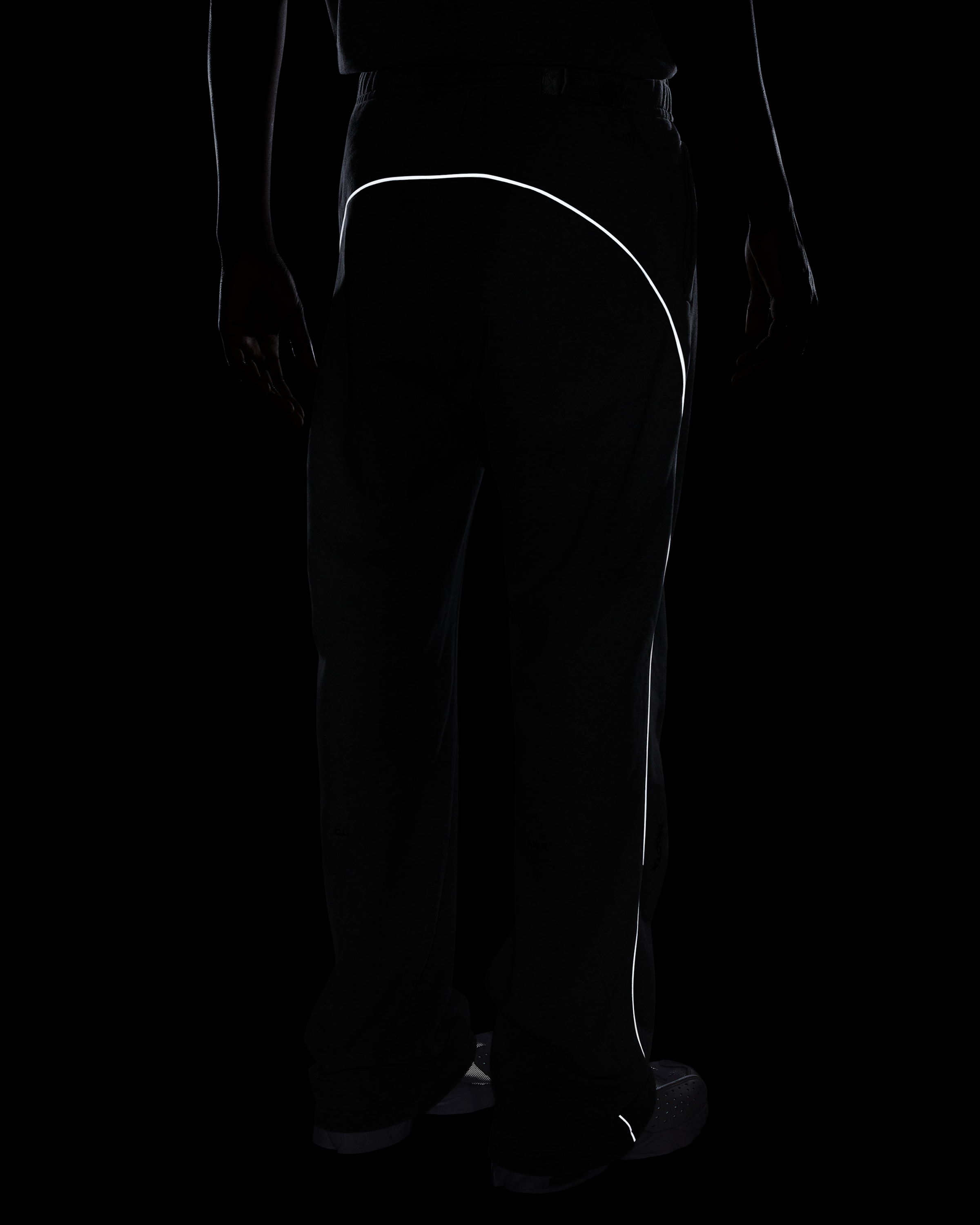 NOCTA NOCTA Fleece CS Open-Hem Tracksuit Bottoms - Dark Grey Heather/Matte Silver/Black - View 11