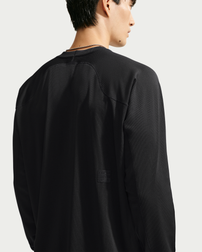 Nike N.A.C. Men's Dri-FIT Long-Sleeve Top - Black/Black - View 2