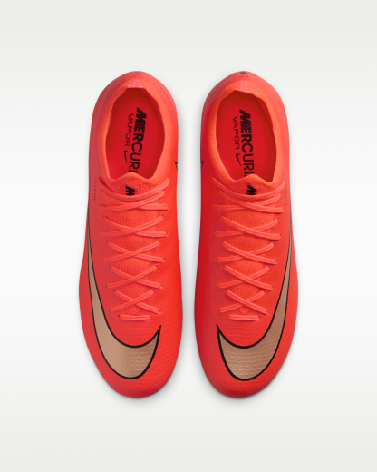 Nike Mercurial Vapor 17 Pro Firm-Ground Low-Top Football Boots - Bright Crimson/Blur - View 4