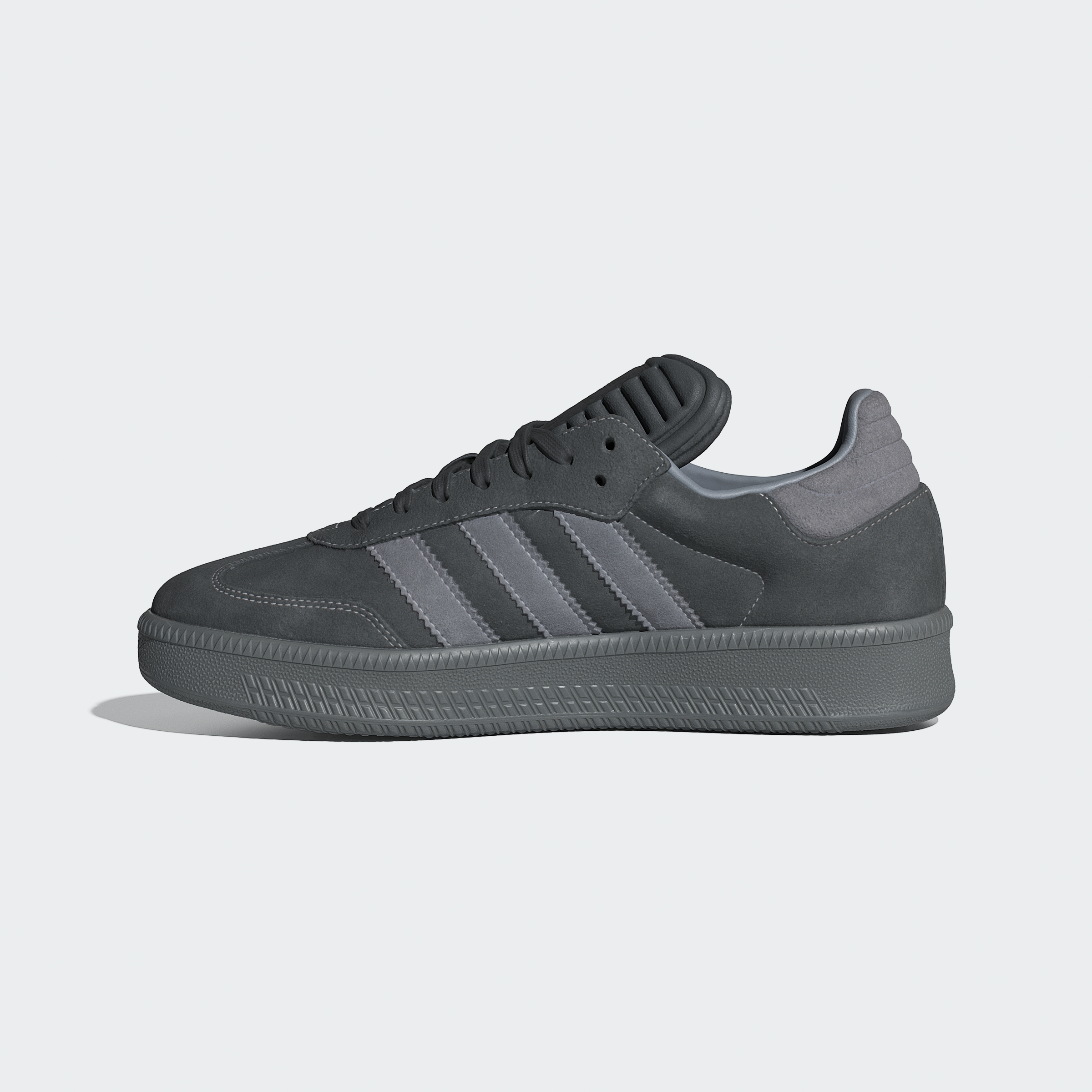 adidas Samba XLG Shoes - Carbon / Grey / Grey - View 7