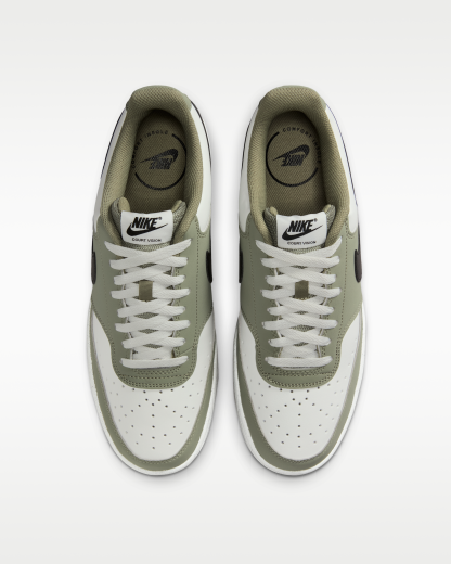 Nike Court Vision Low Men's Shoes - Summit White/Silver Sage/Black - View 4