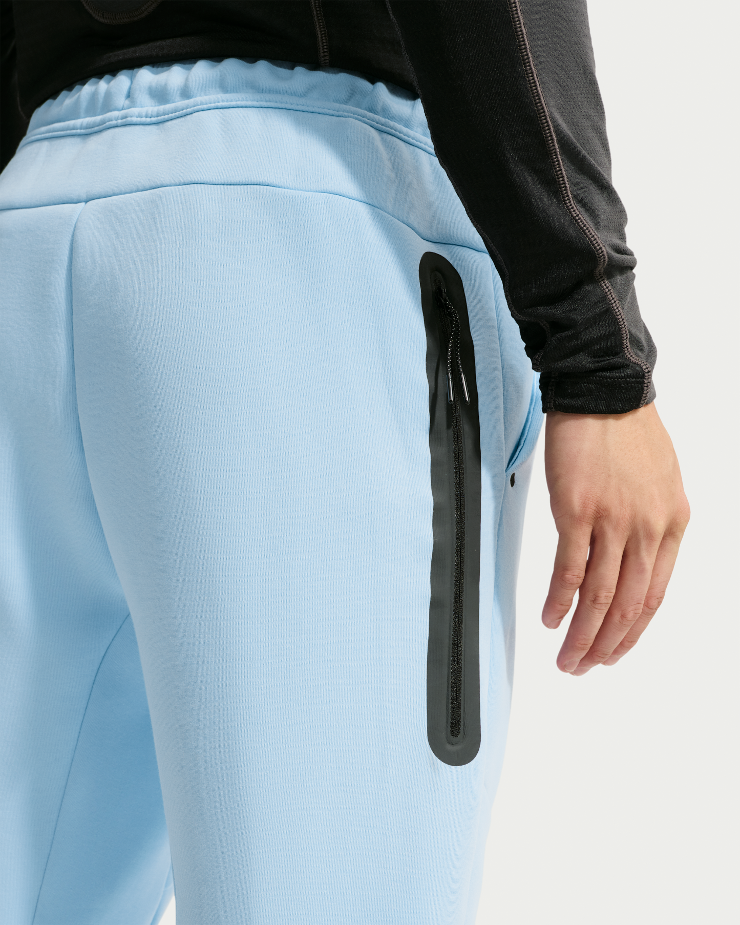 Nike Tech Men's Fleece Joggers - Ice Blue/Black - View 3