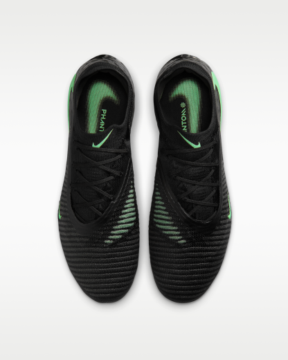 Nike Phantom 6 Low Elite Firm-Ground Football Boot - Black/Black/Illusion Green - View 4