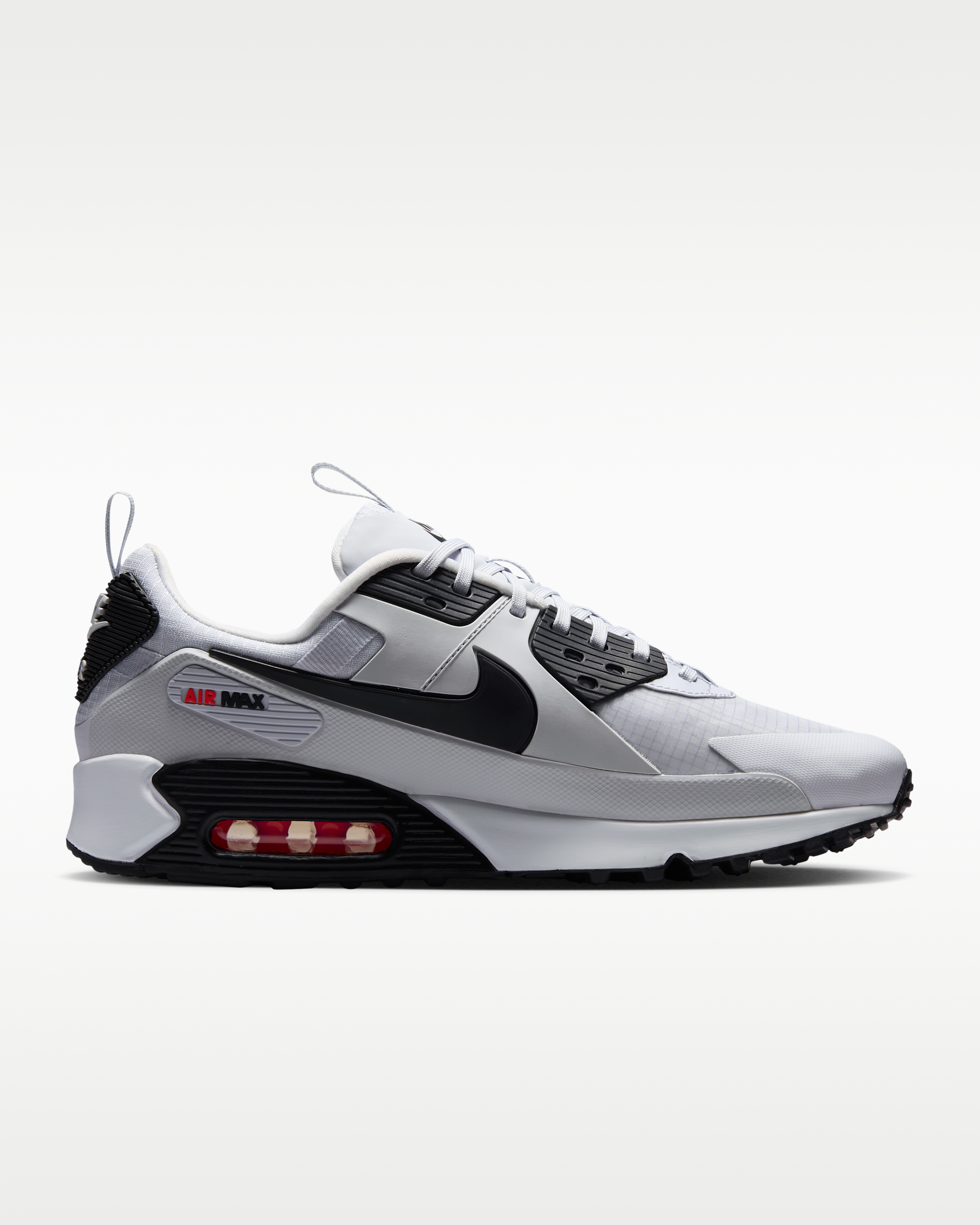 Nike Air Max 90 Drift Men's Shoes - Pure Platinum/Bright Crimson/Black - View 3