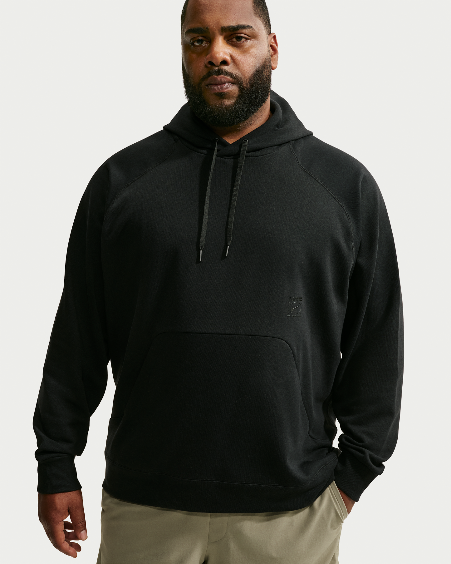 Nike N.A.C. Men's Dri-FIT Oversized Fleece Training Hoodie - Black/Black - View 6