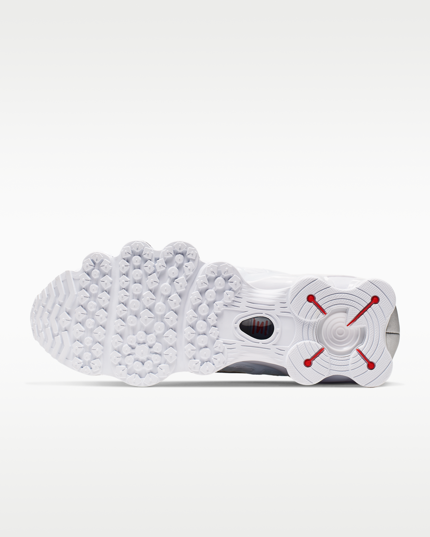 Nike Shox TL Men's Shoes - White/Metallic Silver/Max Orange/White - View 2