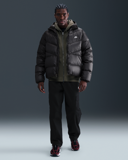 Nike Windrunner Men's Down Jacket - Black/Black/White - View 4