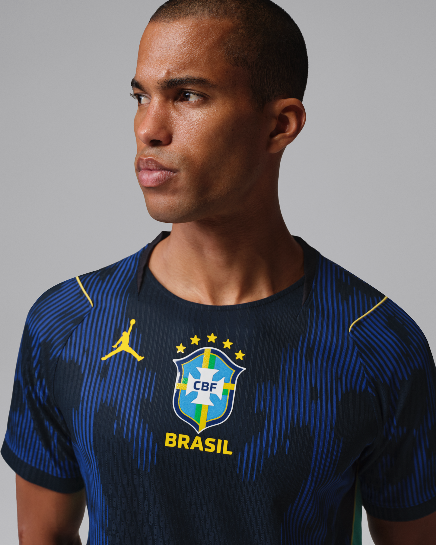 Brazil National Team 2026 Match Away Men's Nike Aero-FIT Football Shirt - Old Royal/Black - View 3
