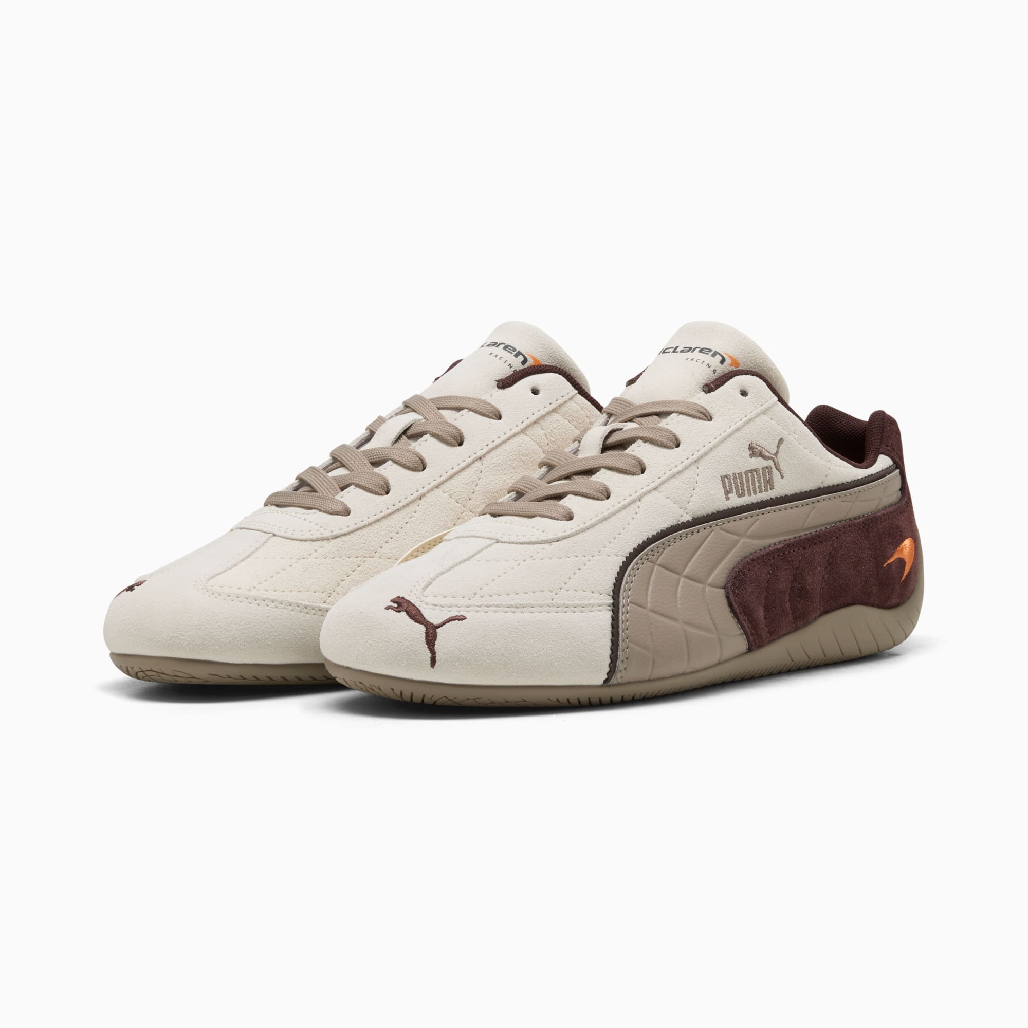 McLAREN RACING Speedcat Sneakers Unisex - Alpine Snow-Chocolate Fondue - Image 4