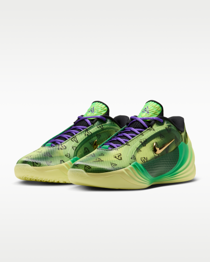 Giannis Freak 8 'Trick Question' Basketball Shoes - Gorge Green/Hyper Grape/Lucky Green/Metallic Gold - View 5