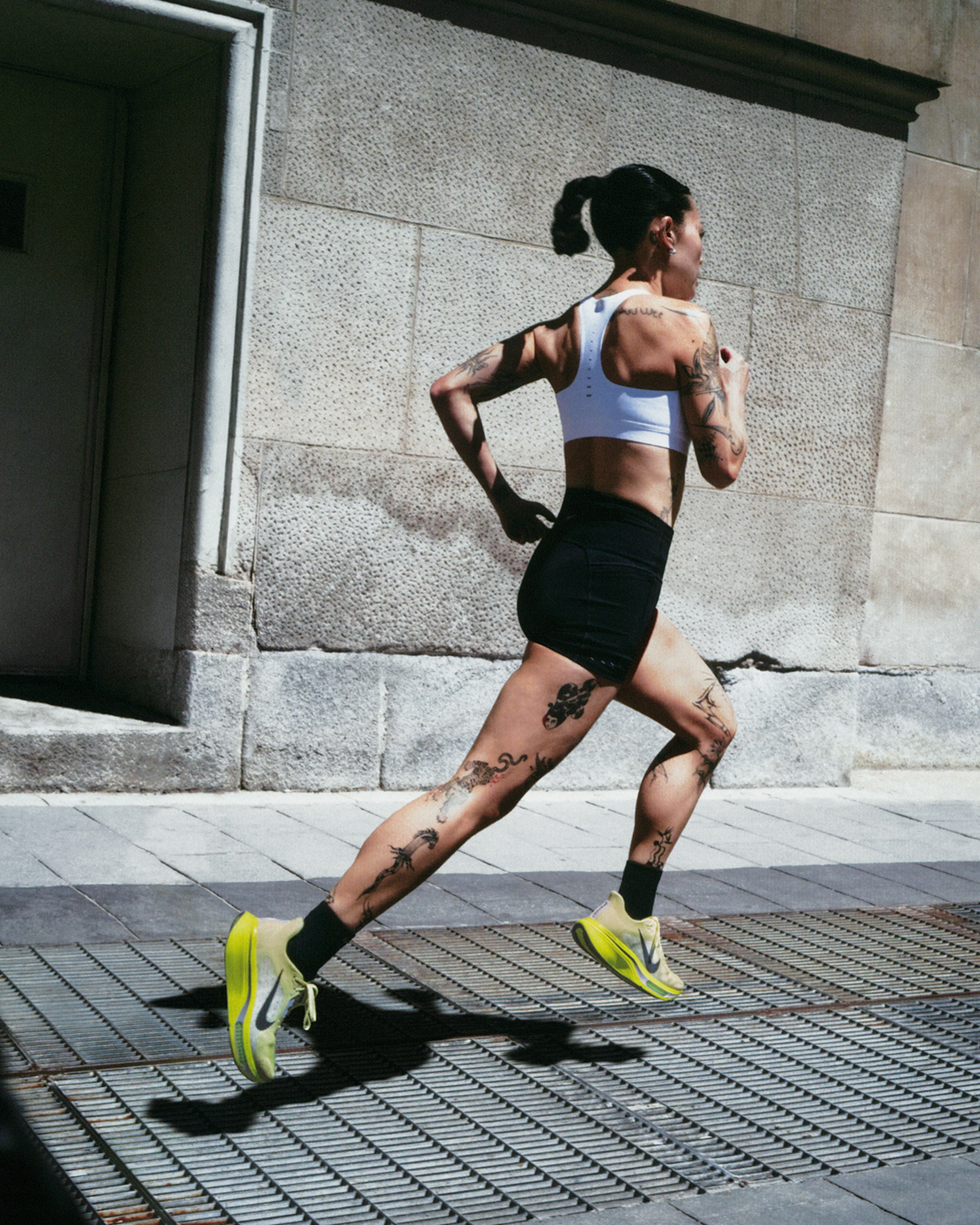 Nike Pegasus Plus 2 Women's Road-Running Shoes - Fennel/Lemon Venom/Palest Purple/Gridiron - View 10